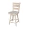 International Concepts Tuscany Counter Height Stool, with Swivel, 24" Seat Height, Unfinished S-292SW - alternate 1